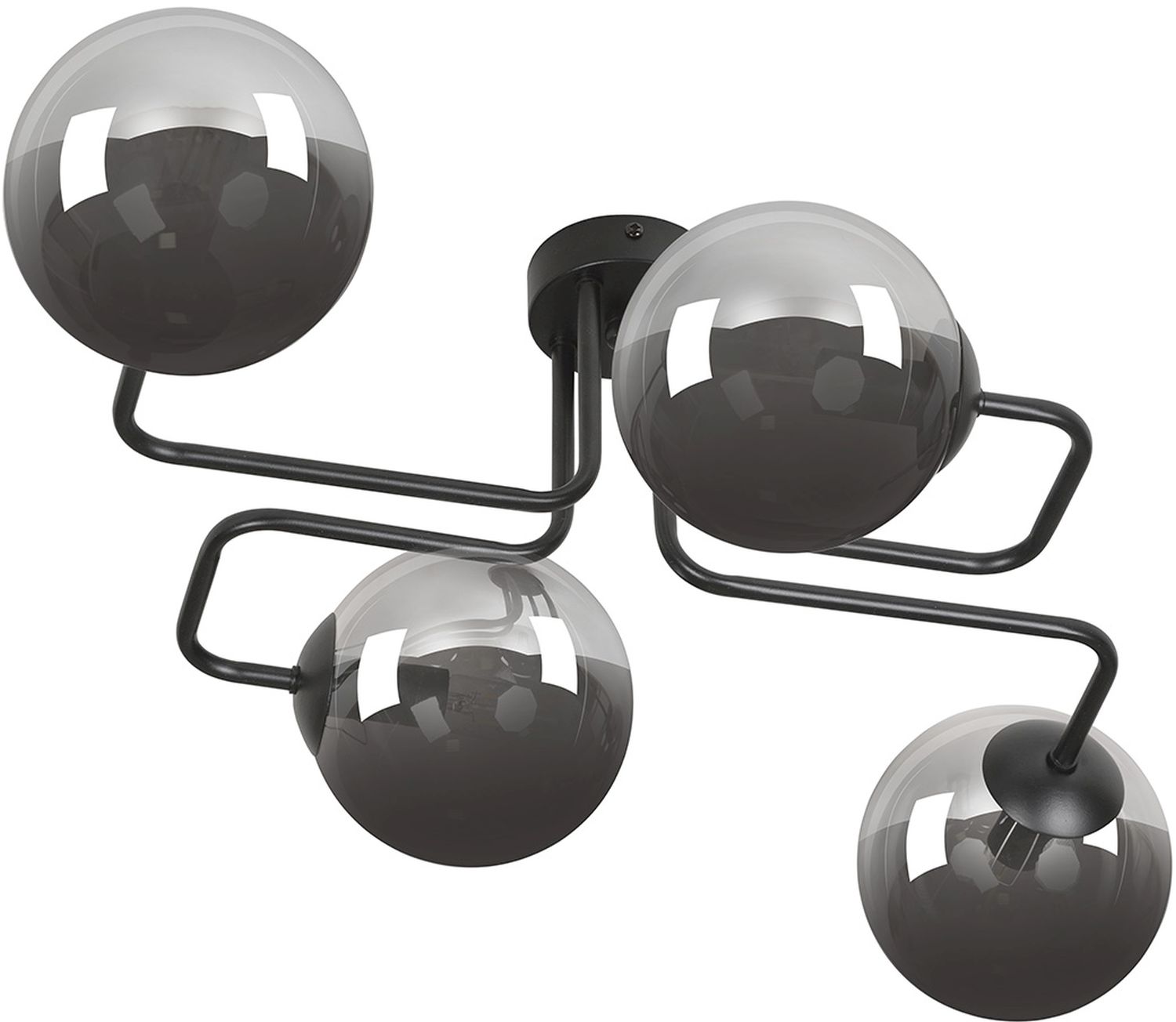 Emibig Brendi Deckenlampe 4x10 W schwarz-graphit 832/4