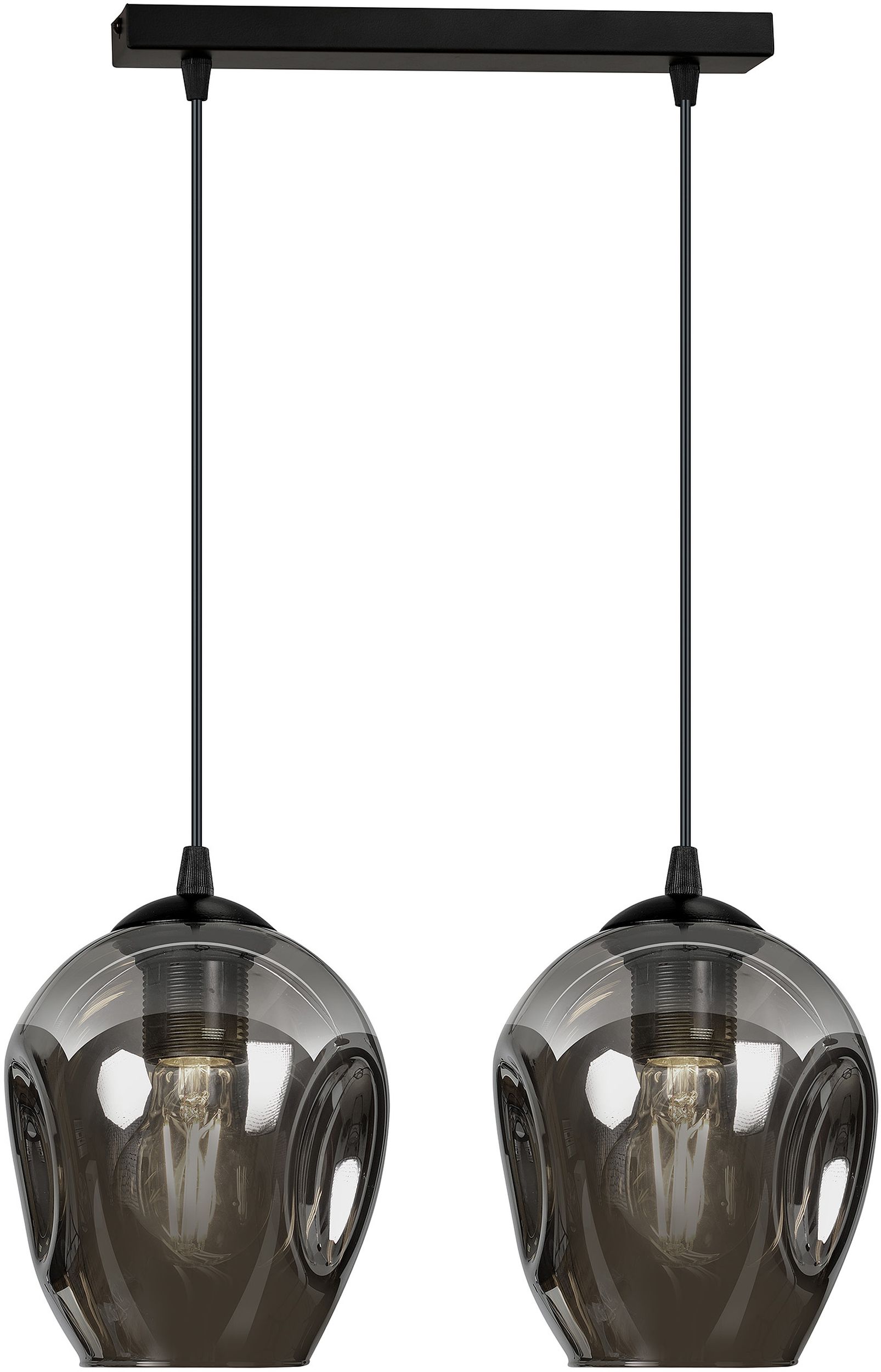 Emibig Istar Pendelleuchte 2x15 W schwarz-graphit 680/2