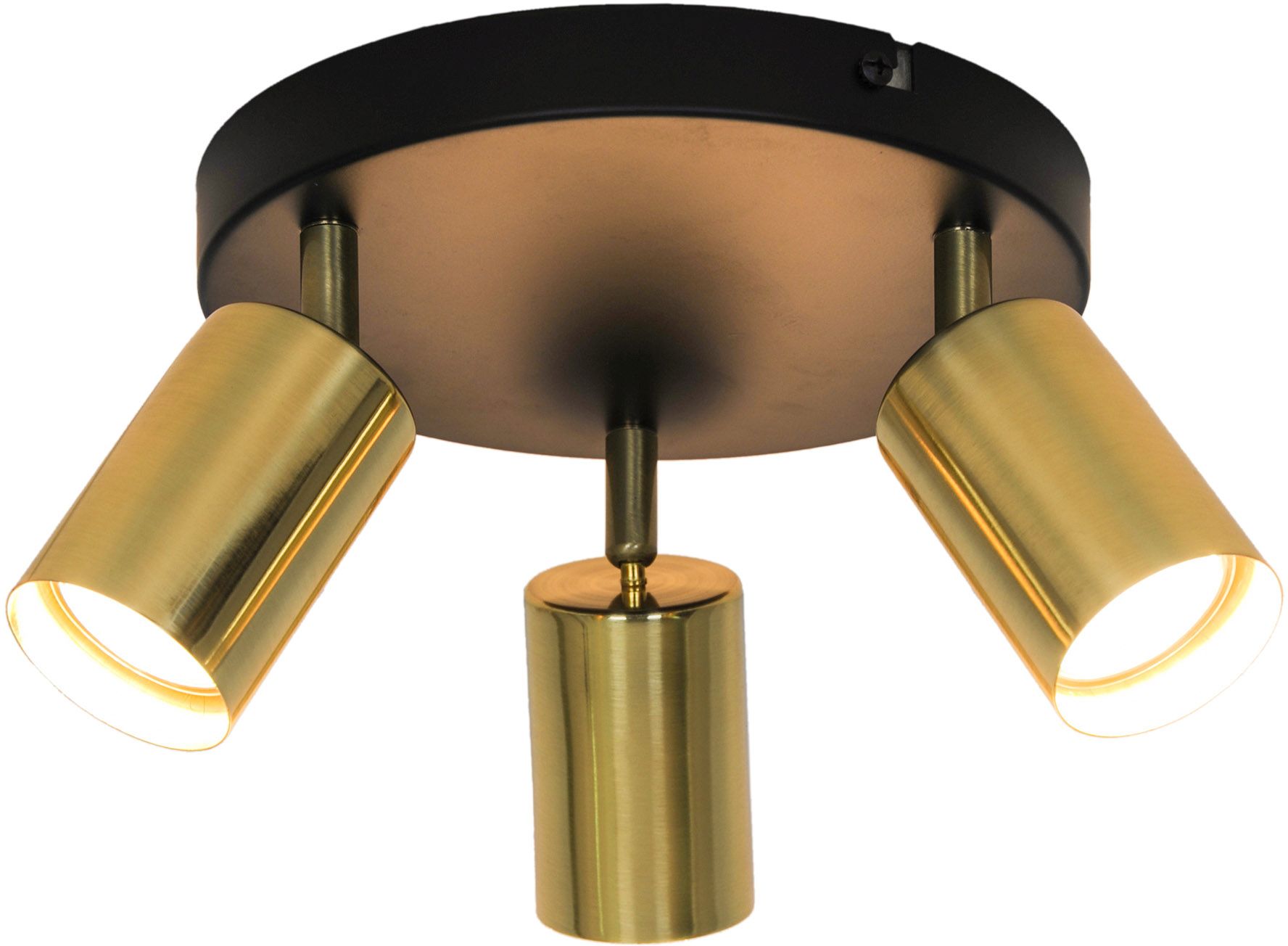 Zuma Line Vila Deckenlampe 3x50 W schwarz-gold GU13013C-3R