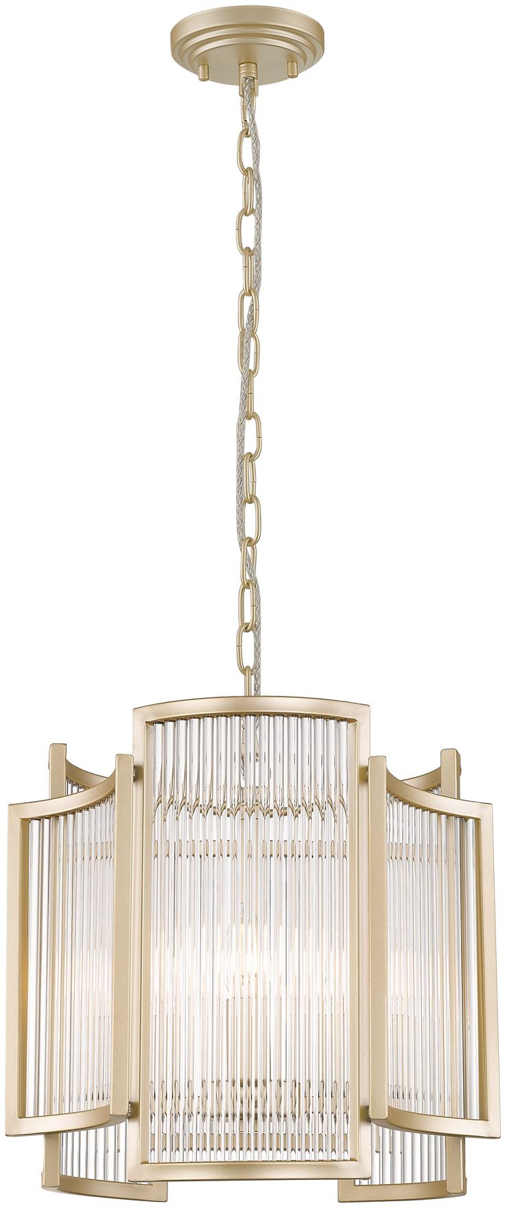 Zuma Line Sergio Pendelleuchte 3x60 W transparent-gold P0528-03A-V6AC