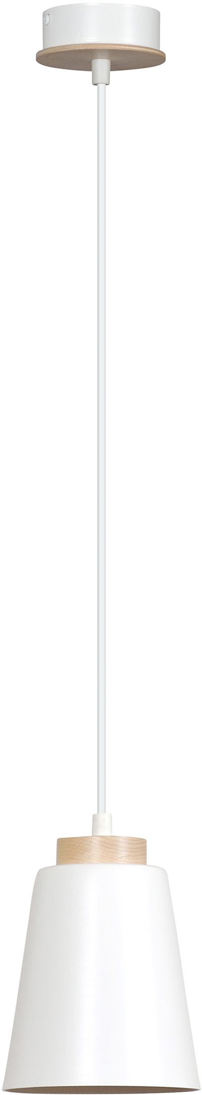 Emibig Bolero Pendelleuchte 1x15 W weiß-holz 443/1