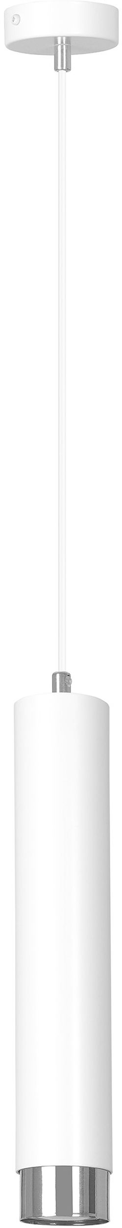 Emibig Kibo Pendelleuchte 1x8 W weiß-chrom 641/1