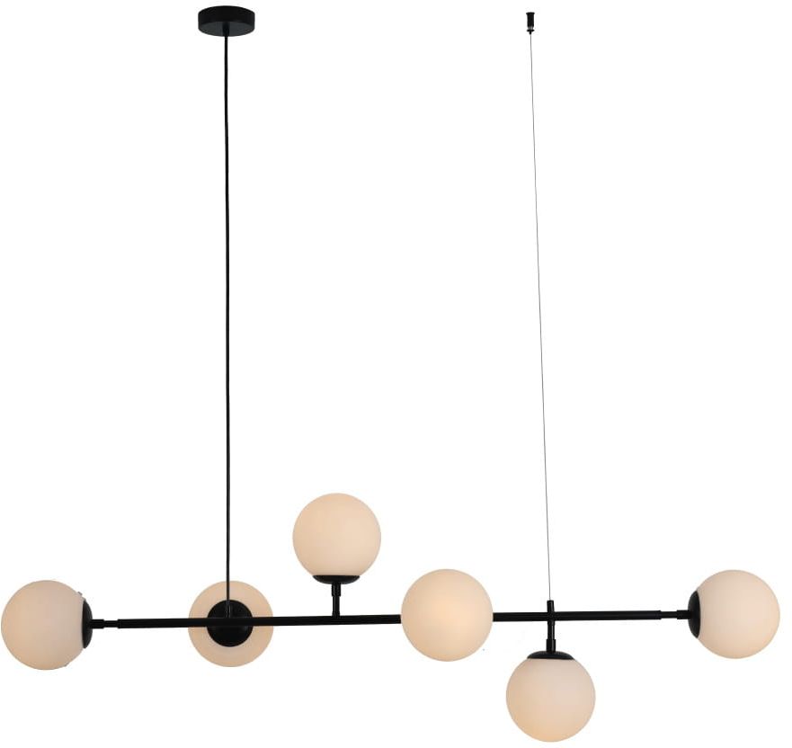 Light Prestige Alisa Pendelleuchte 6x40 W weiß-schwarz LP-005/6PBK/WH