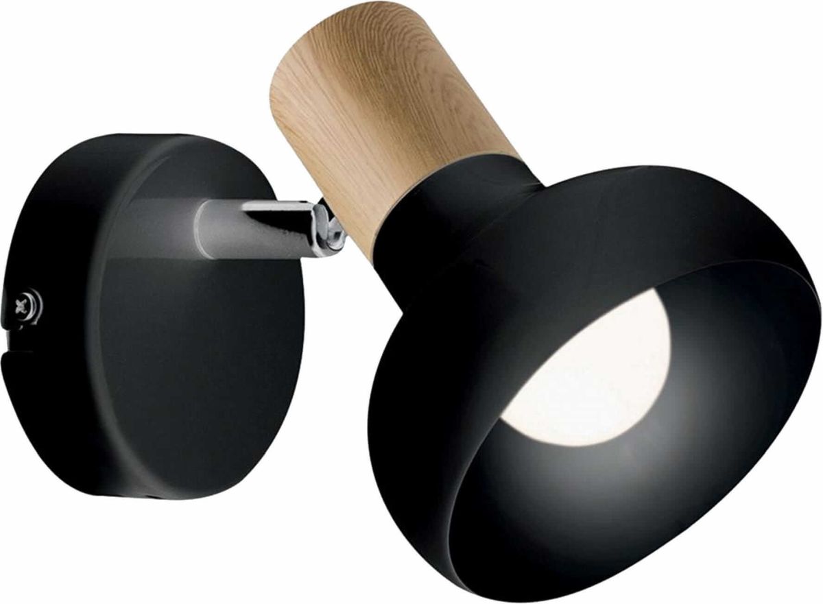 Light Prestige Arezzo Leuchter 1x40 W schwarz-holz LP-1420/1WBK