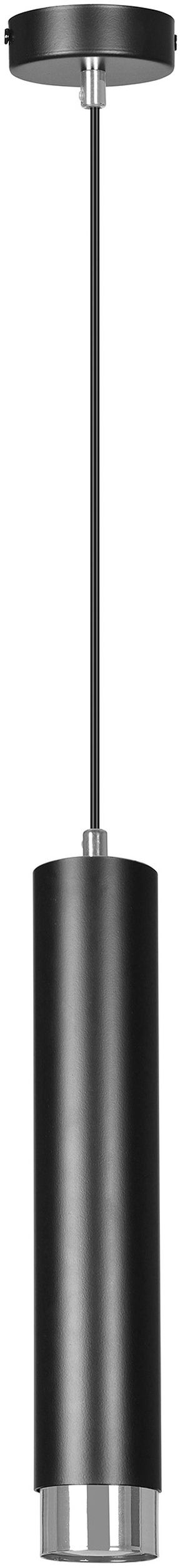 Emibig Kibo Pendelleuchte 1x8 W schwarz-chrom 643/1