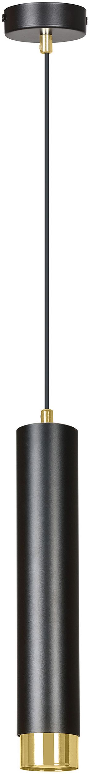 Emibig Kibo Pendelleuchte 1x8 W schwarz-gold 644/1