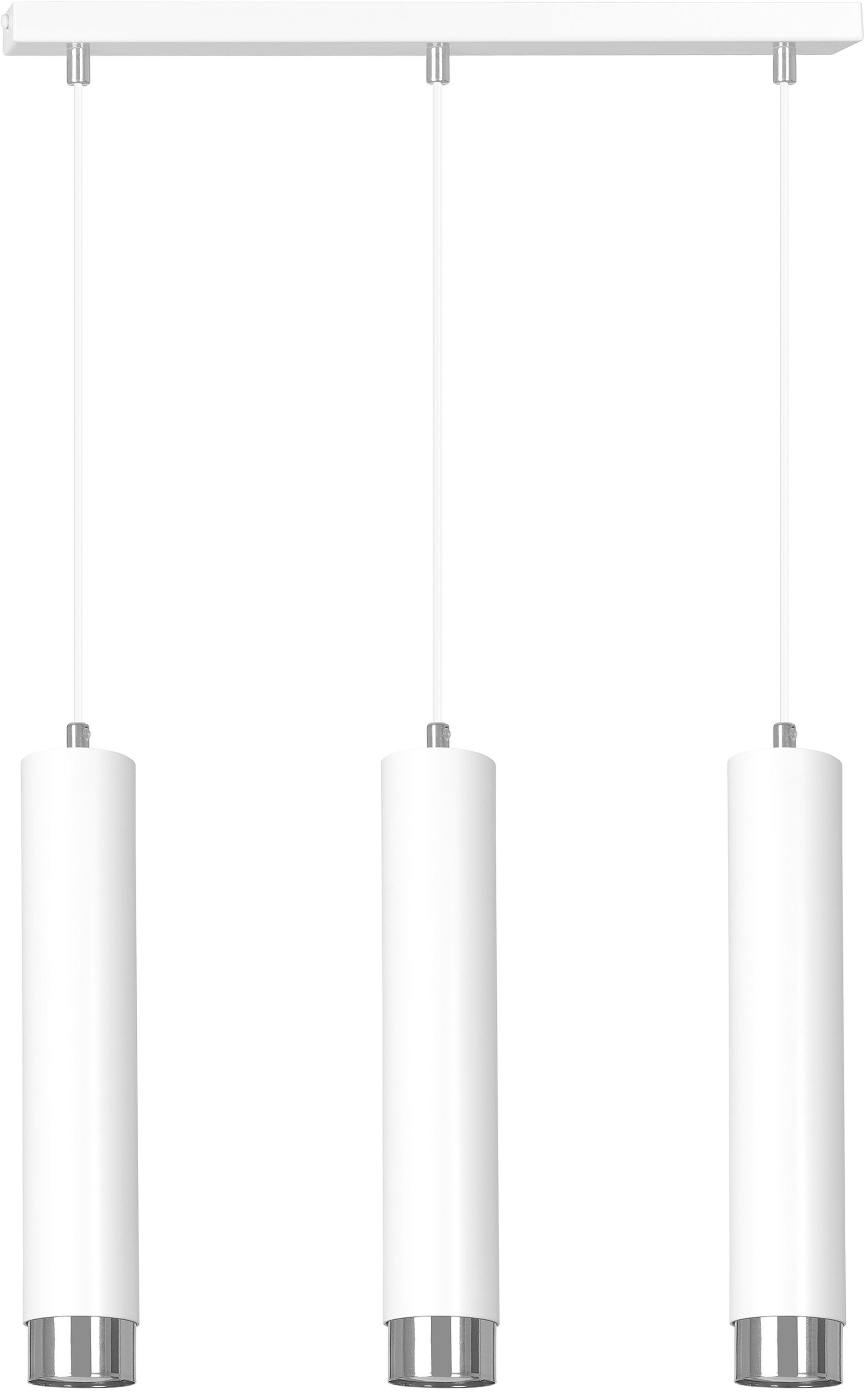 Emibig Kibo Pendelleuchte 3x8 W weiß-chrom 641/3