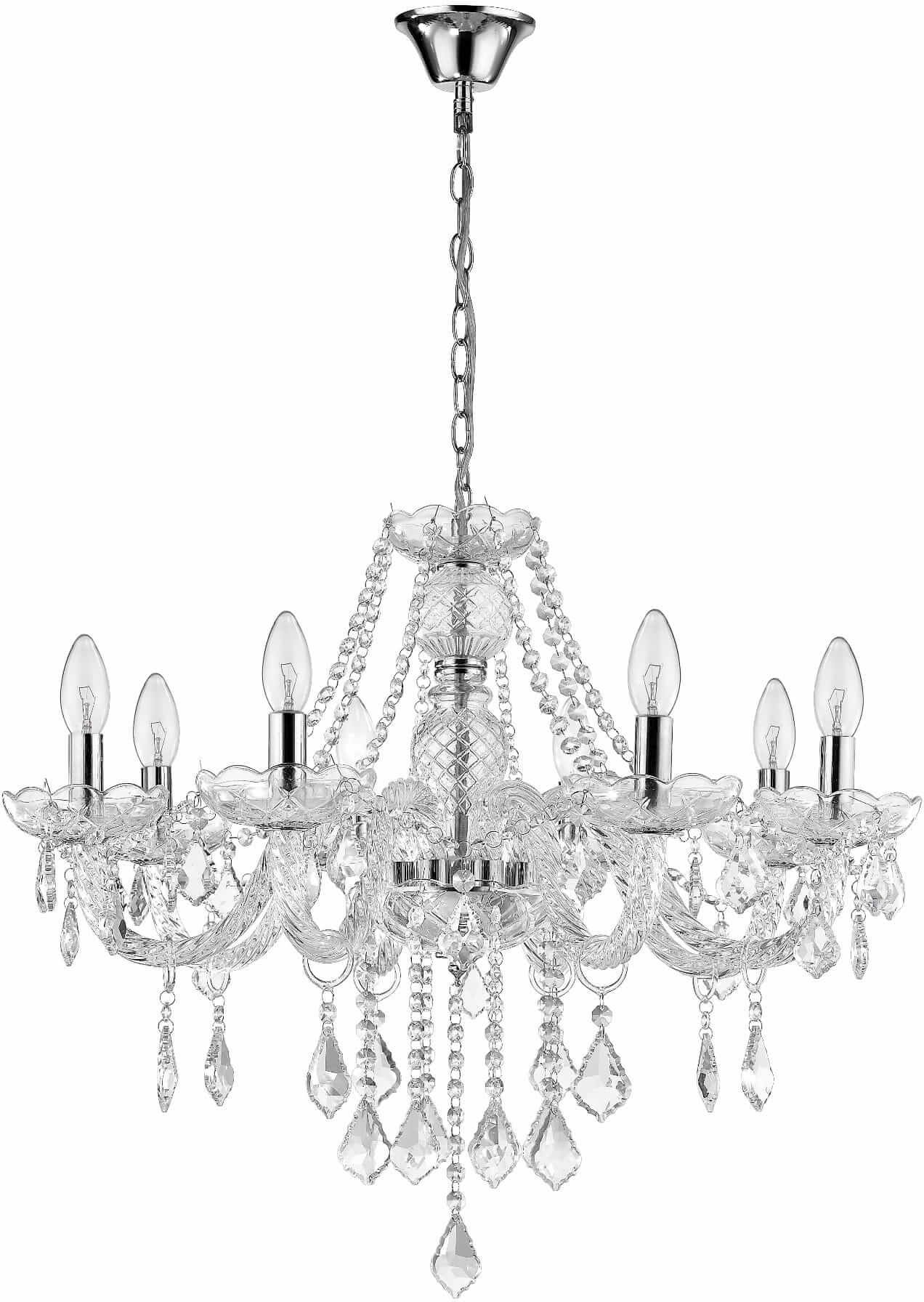 Light Prestige Cristallo Pendelleuchte x60 W transparent LP-2940/8P