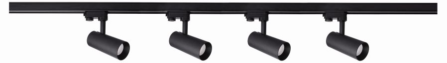 Light Prestige Ice Schienensystem 4x50 W schwarz LP-7324WBKSET