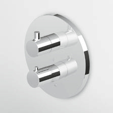 Zucchetti Pan Badewannen- und Duscharmatur Unterputz mit Thermostat schwarz Z94651.N1