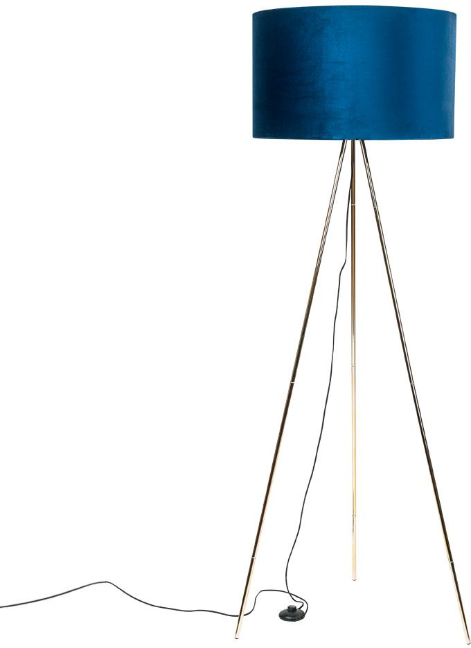 Zuma Line Inga Stehlampe 1x40 W gold-blau H06-GD-BL