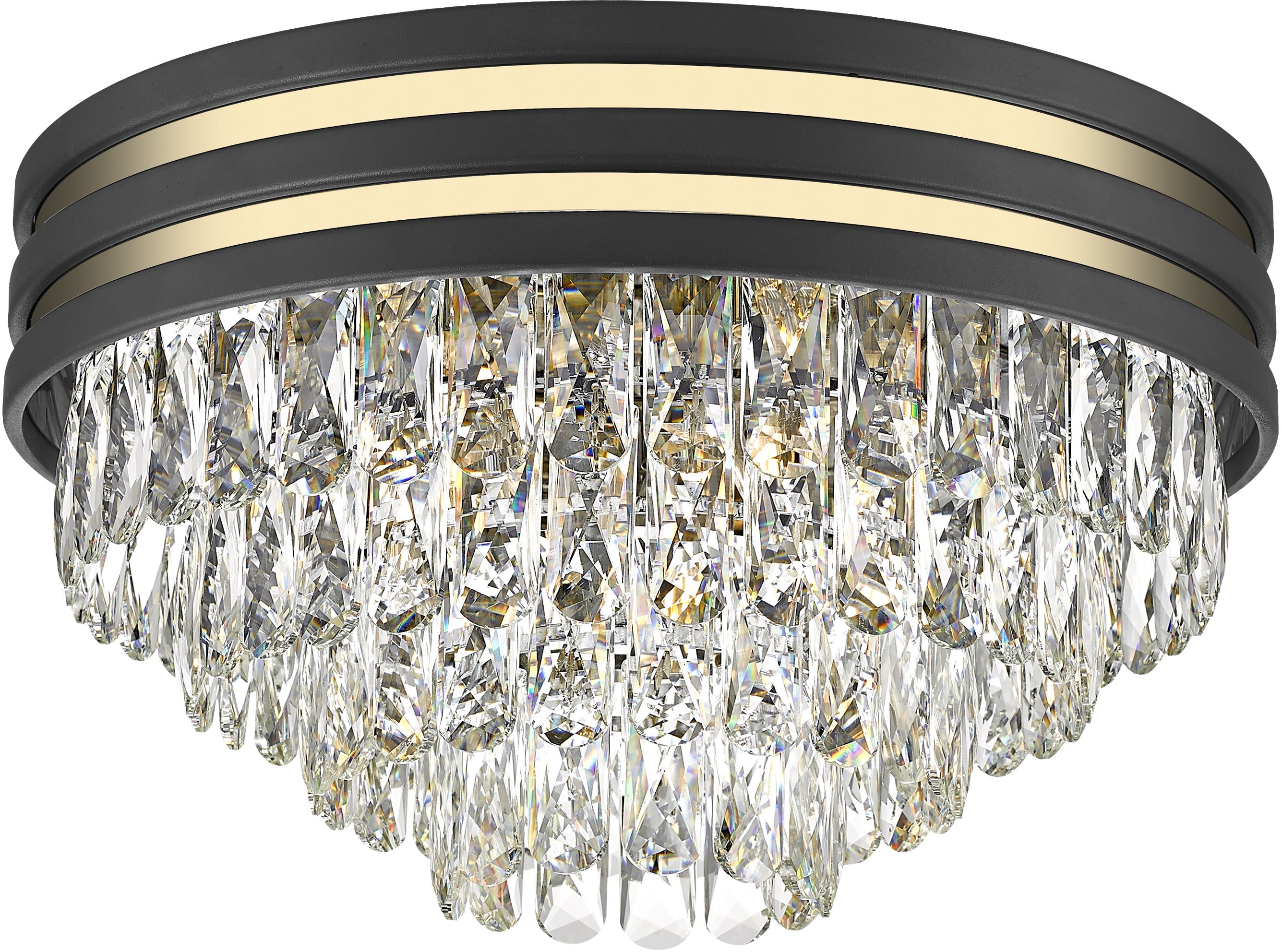 Zuma Line Naica Deckenlampe 5x40 W schwarz-transparent-gold C0525-05A-P7D7