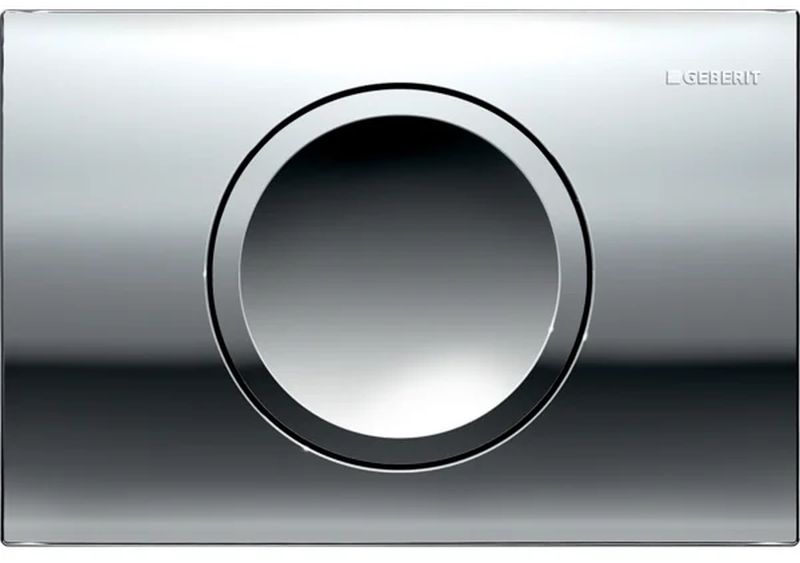 Geberit Delta15 Betätigungsplatte für Toilette glänzender Chrom 115.109.21.1