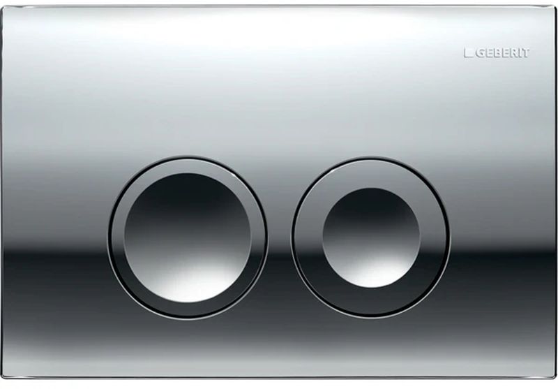 Geberit Delta25 Betätigungsplatte für Toilette glänzender Chrom 115.125.21.5