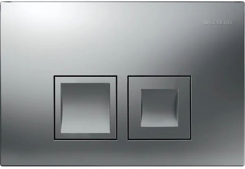 Geberit Delta25 Betätigungsplatte für Toilette mattchrom 115.135.46.5