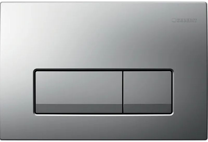 Geberit Delta Betätigungsplatte für Toilette mattchrom 115.119.46.1