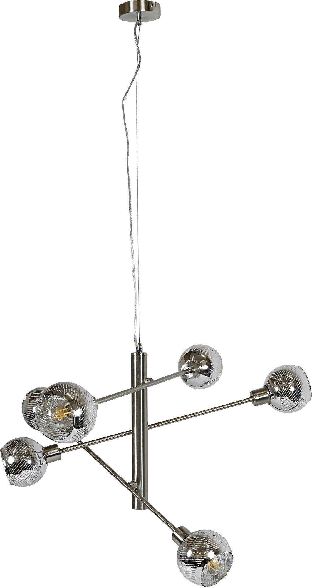 Candellux Migo Pendelleuchte 6x10 W chrom 36-72528