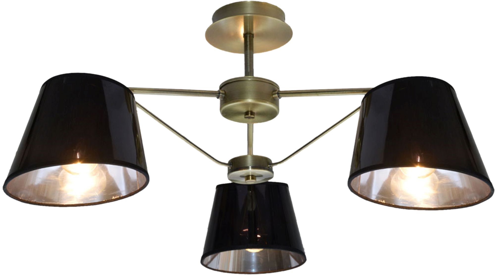 Candellux Cortez Deckenlampe 3x40 W schwarz-patina 33-54982