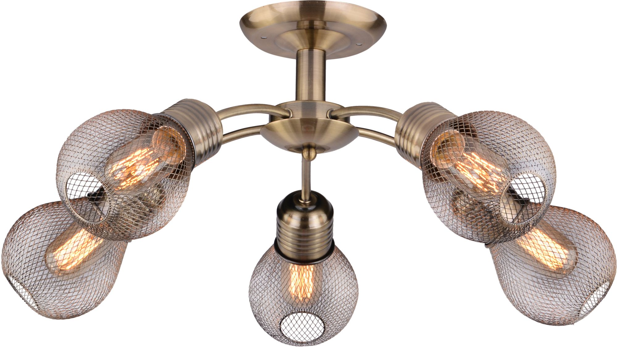 Candellux Gliva Deckenlampe 5x60 W patina 35-56603