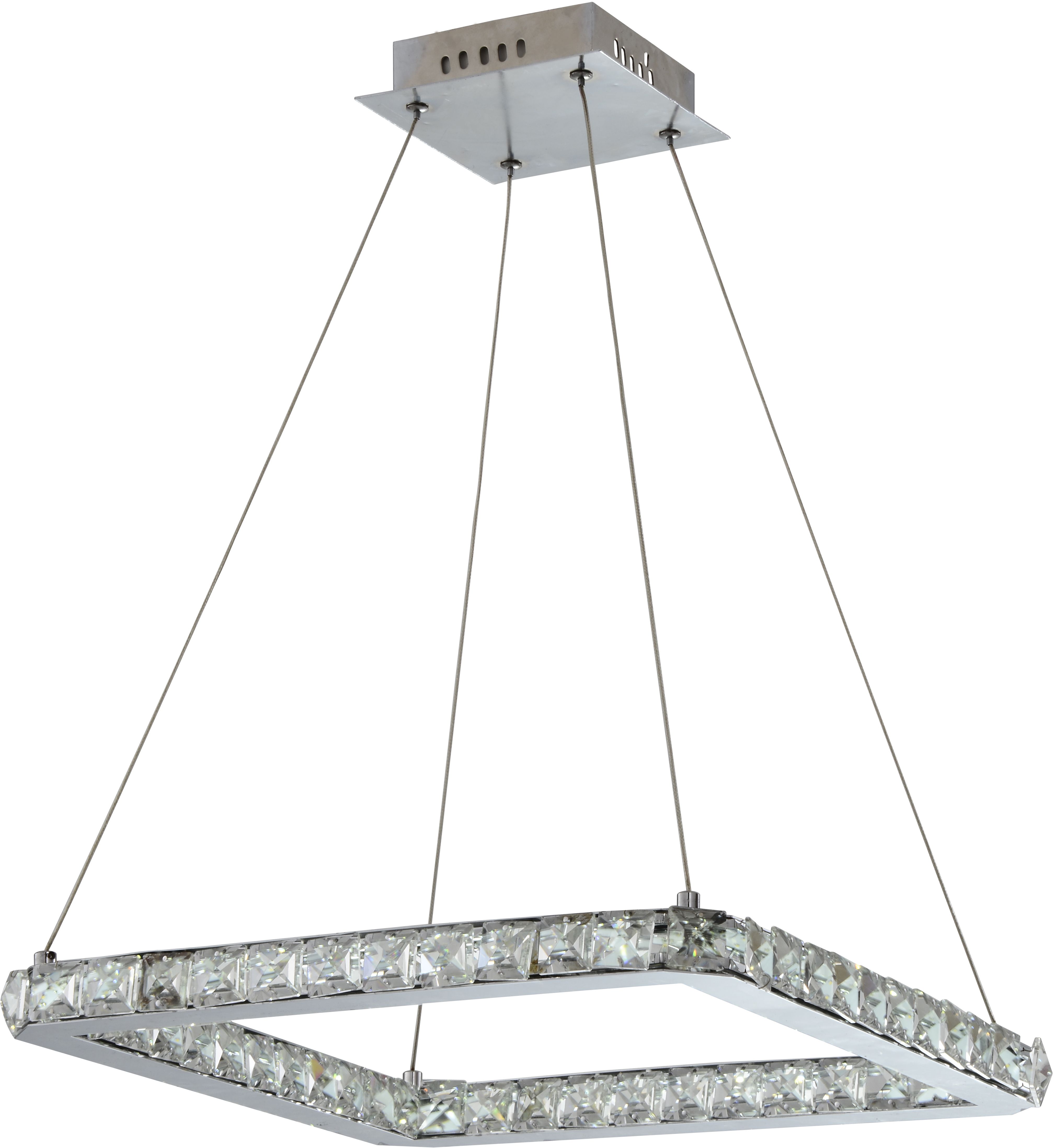 Candellux Lords Pendelleuchte 1x24 W chrom 31-34854