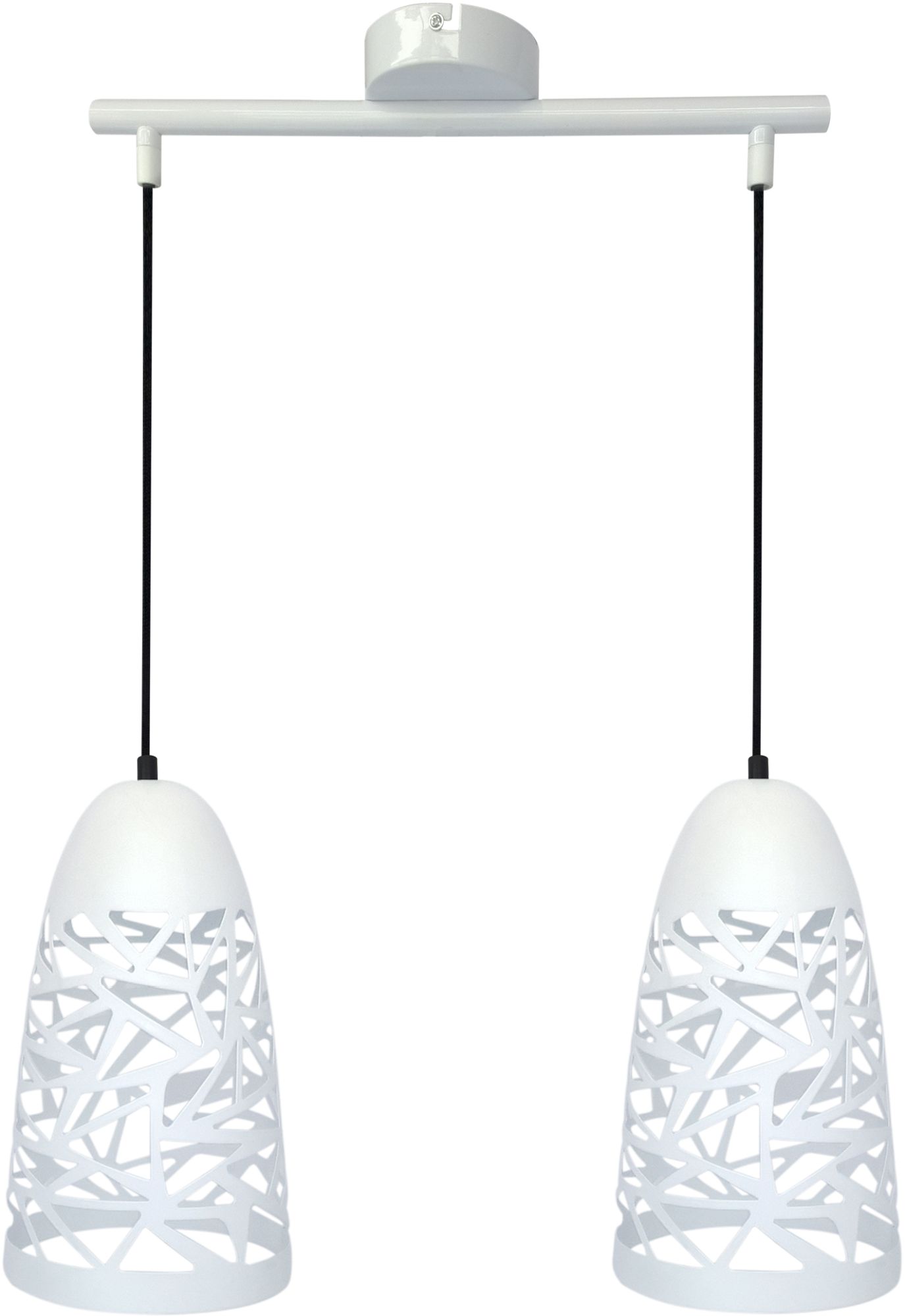 Candellux Sabrin Pendelleuchte 2x60 W weiß 32-54869