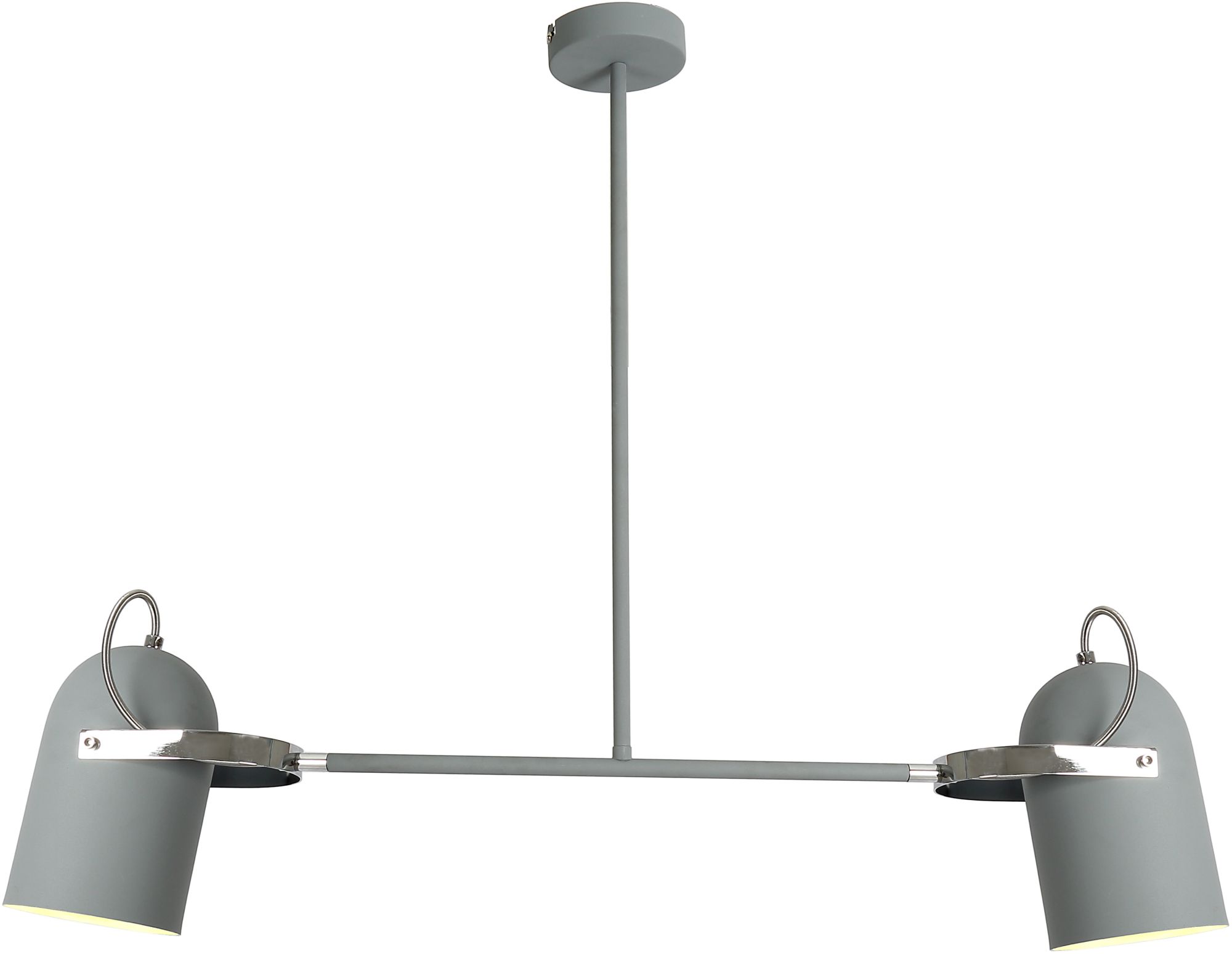 Candellux Gray Deckenlampe 2x40 W grau 32-66510