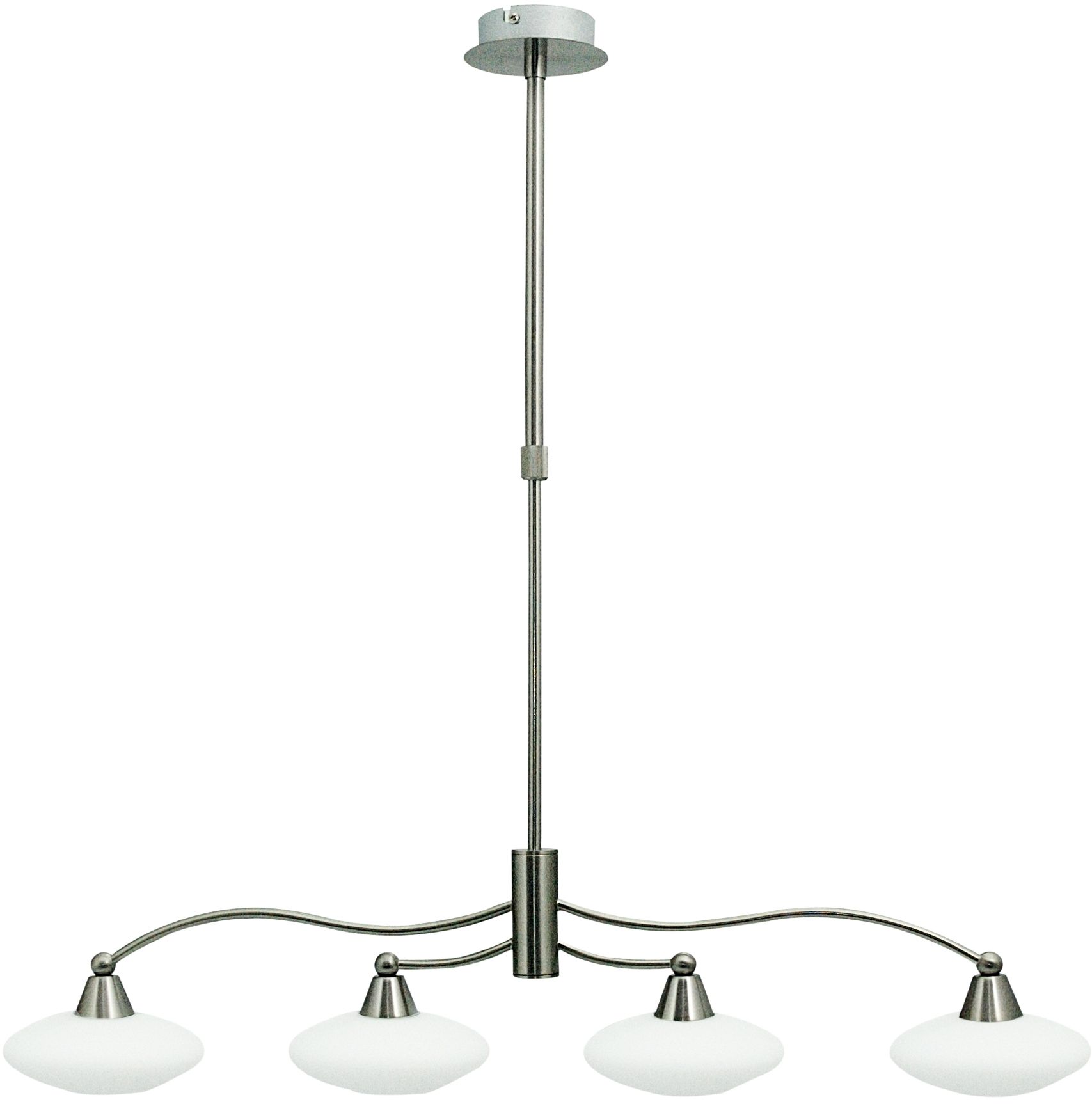 Candellux Elisa Deckenlampe 4x40 W weiß-satin-nickel 34-05994