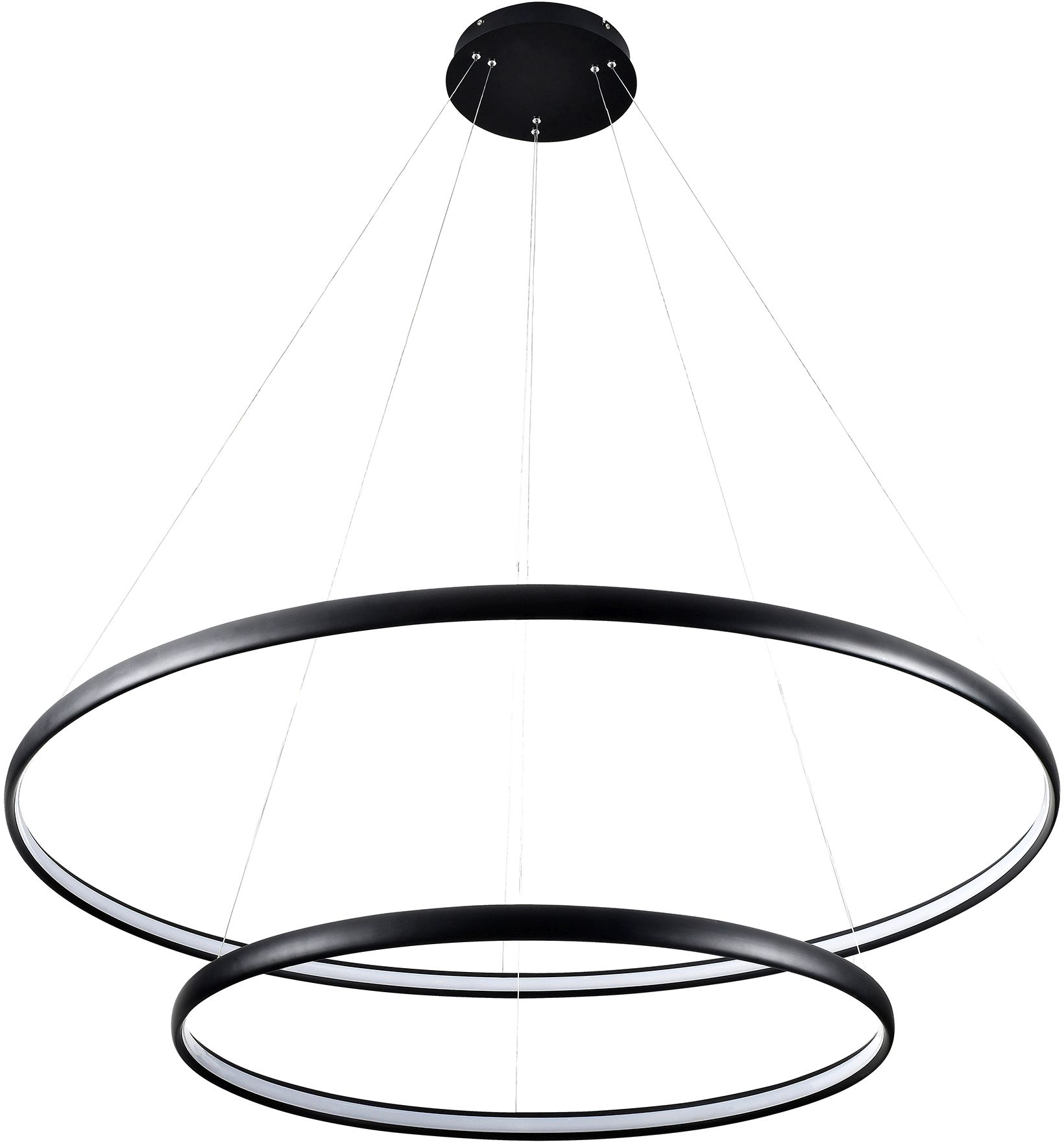 Zuma Line Carlo Pendelleuchte 2x65 W schwarz PL210503-800+1200-BK