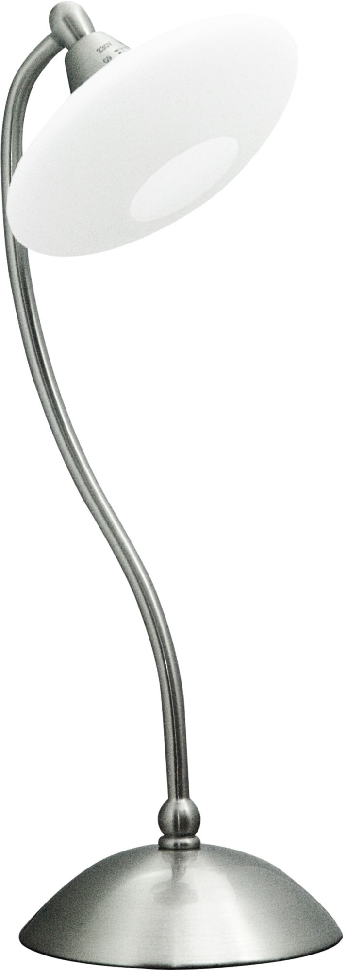 Candellux Elisa Tischlampe 1x40 W weiß-satin-nickel 41-06045