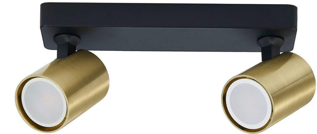 Light Prestige Snow Deckenlampe 2x50 W schwarz-gold LP-731/2WGD