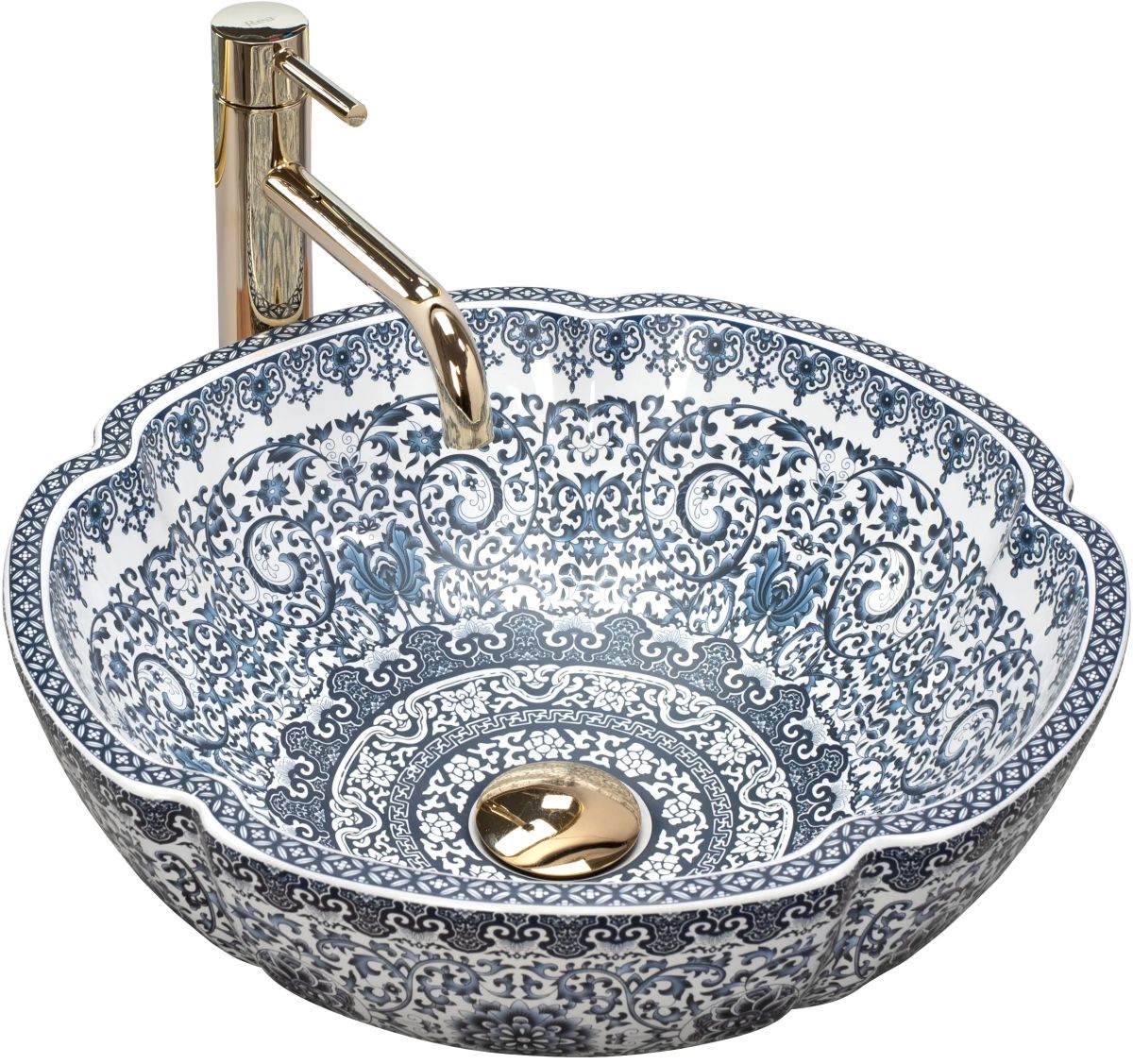 Rea Vivien Waschbecken 42.5x42.5 cm rund Aufsatzwaschbecken REA-U5666