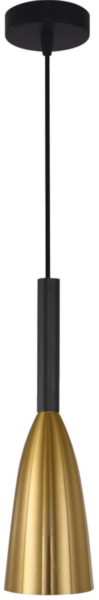 Light Prestige Solin Pendelleuchte 1x60 W schwarz-gold LP-181/1PGD