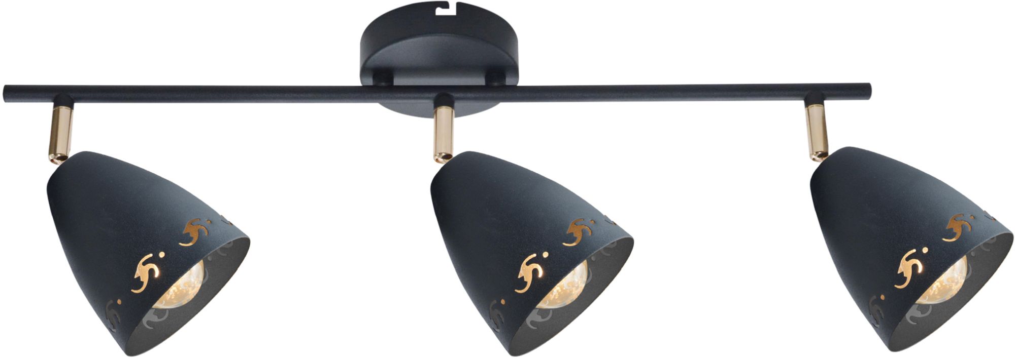 Candellux Coty Deckenlampe 3x40 W schwarz 93-67173