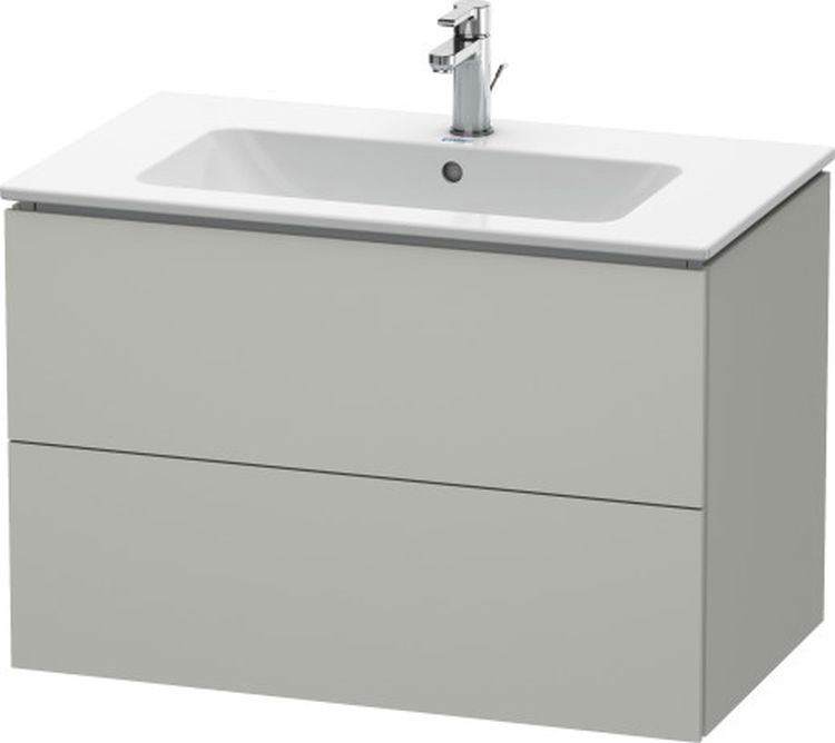 Duravit L-Cube Kabinett 82x48.1x55 cm Unterschrank hängend grau LC624100707