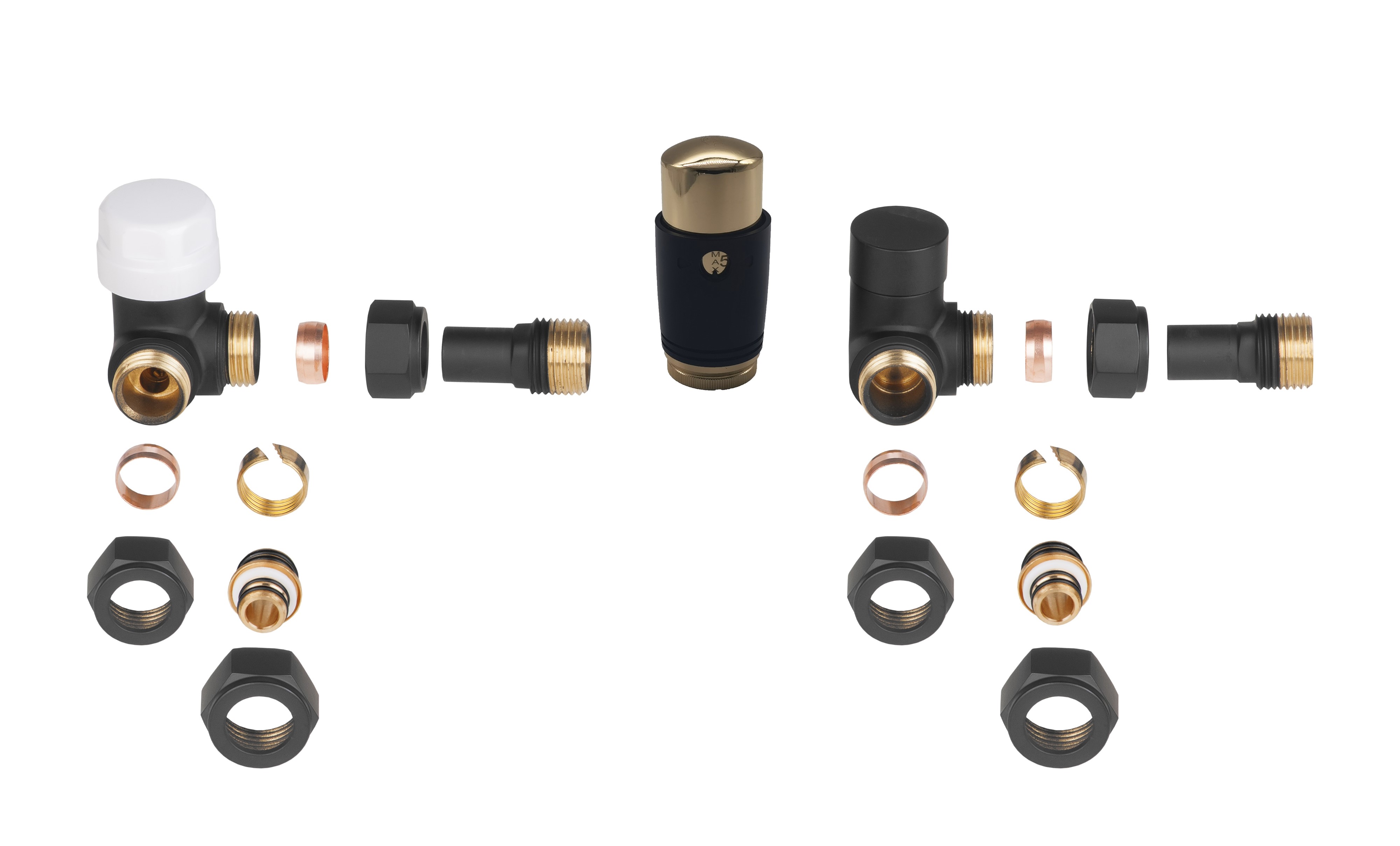 Invena PROV Thermostatset schwarz CD-25-Z15