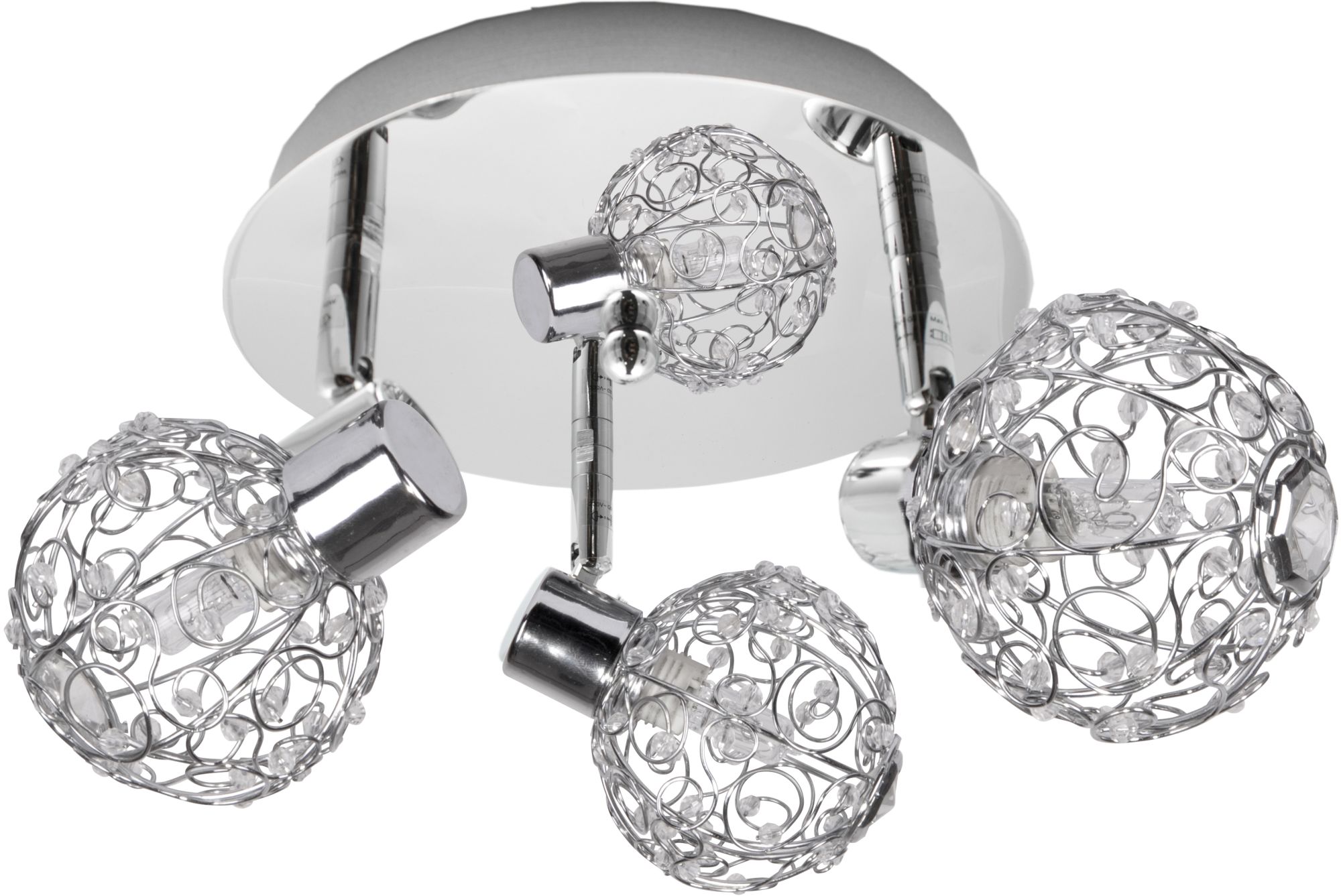 Candellux Collar Deckenlampe 3x40 W chrom 98-13750