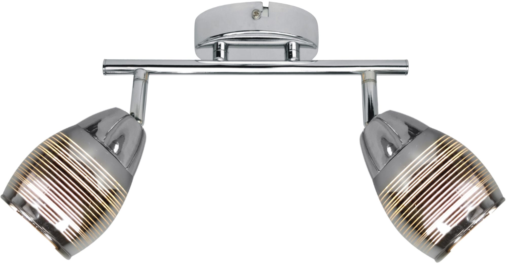 Candellux Milton Deckenlampe 2x10 W chrom 92-41265