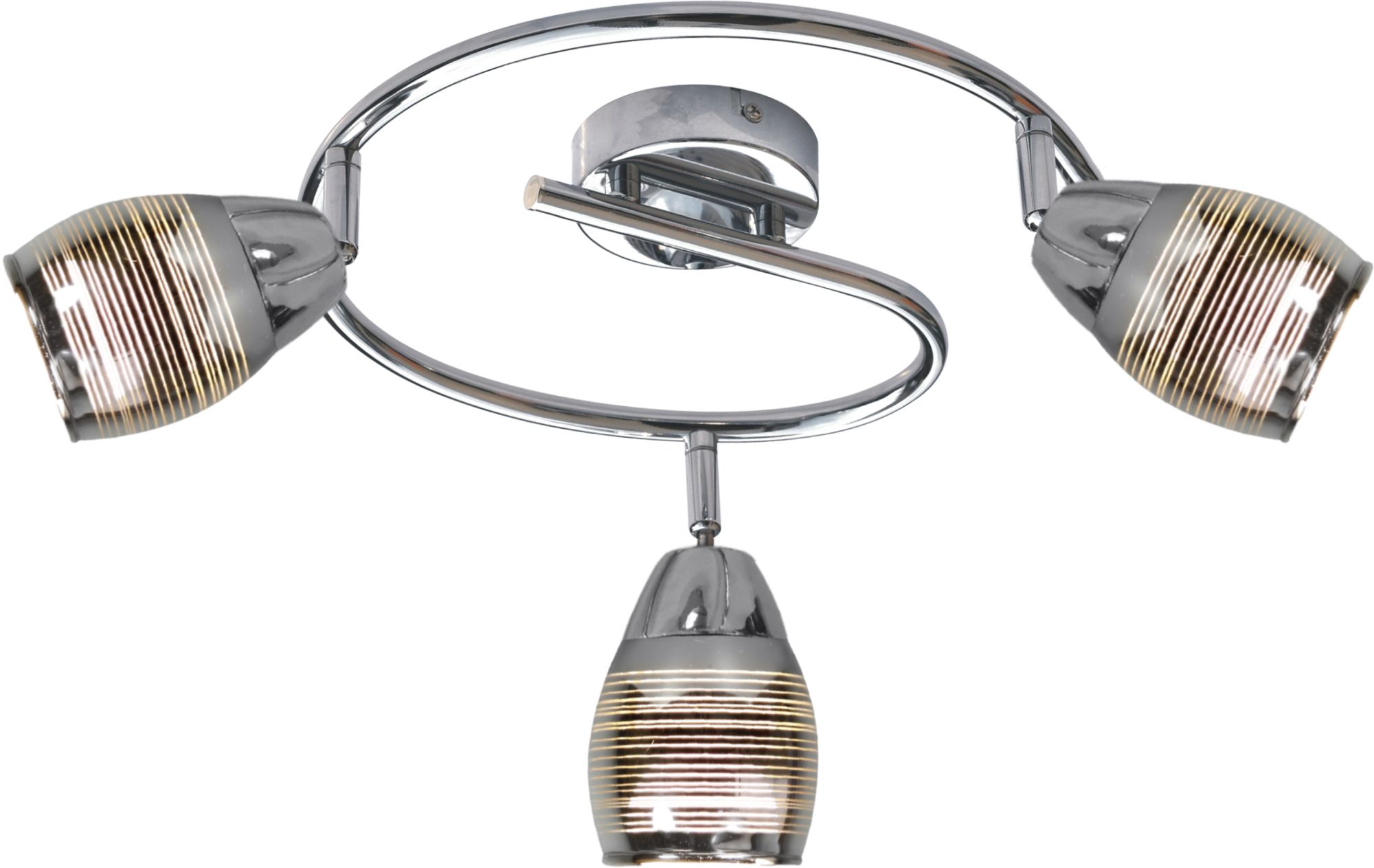 Candellux Milton Deckenlampe 3x10 W chrom 93-61300