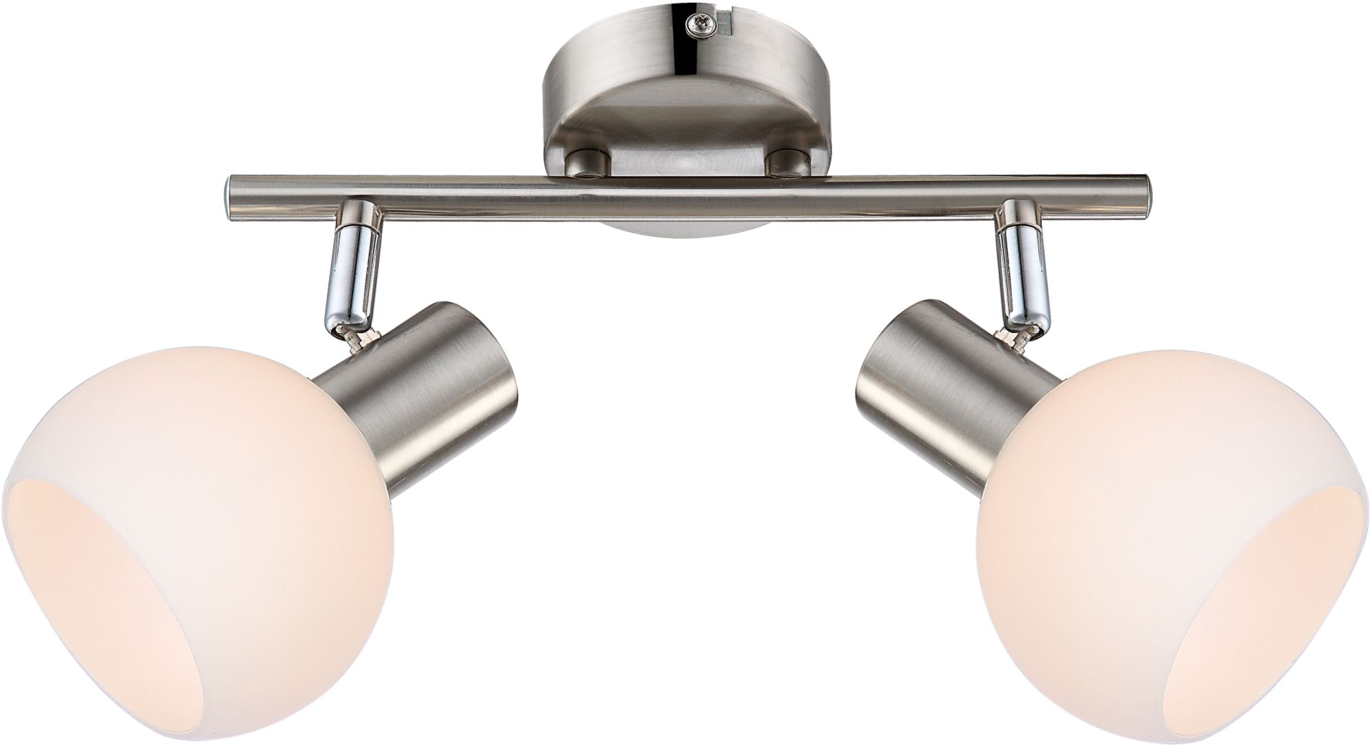 Candellux Mauro Deckenlampe 2x4 W weiß-nickel 92-61591