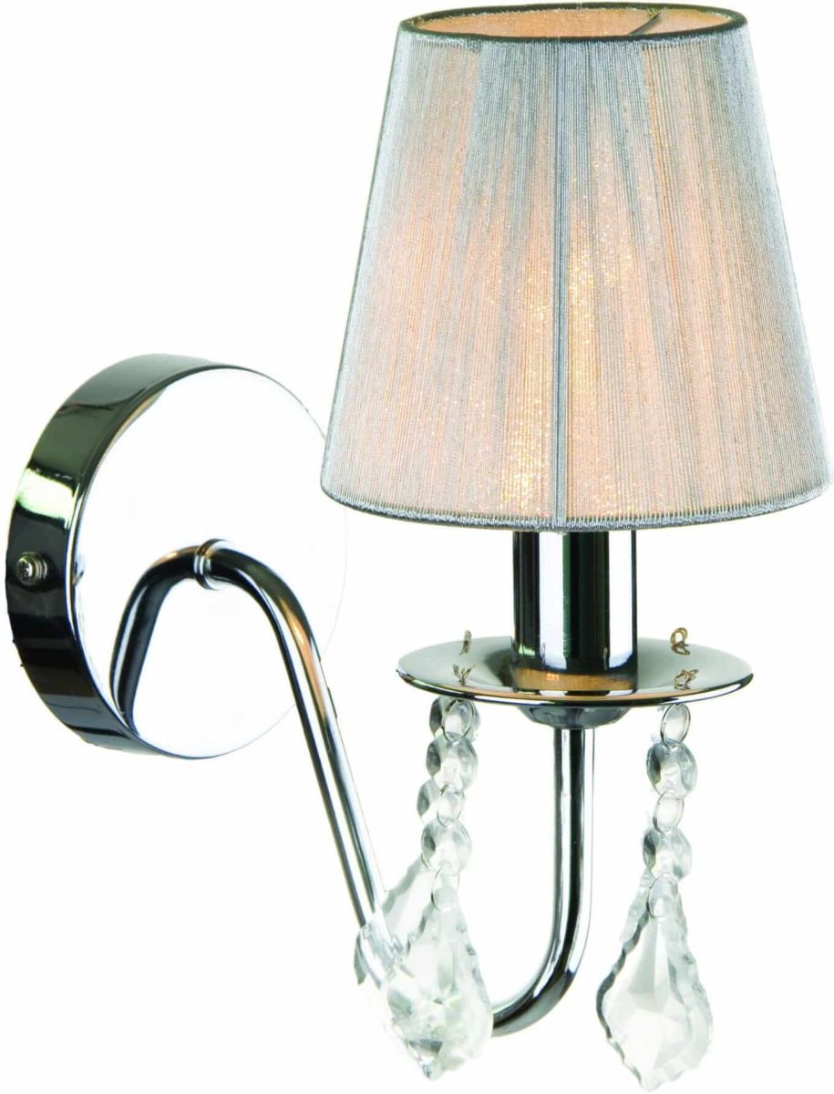 Light Prestige Mona Leuchter 1x40 W weiß-silber LP-5005/1WSREBRNA