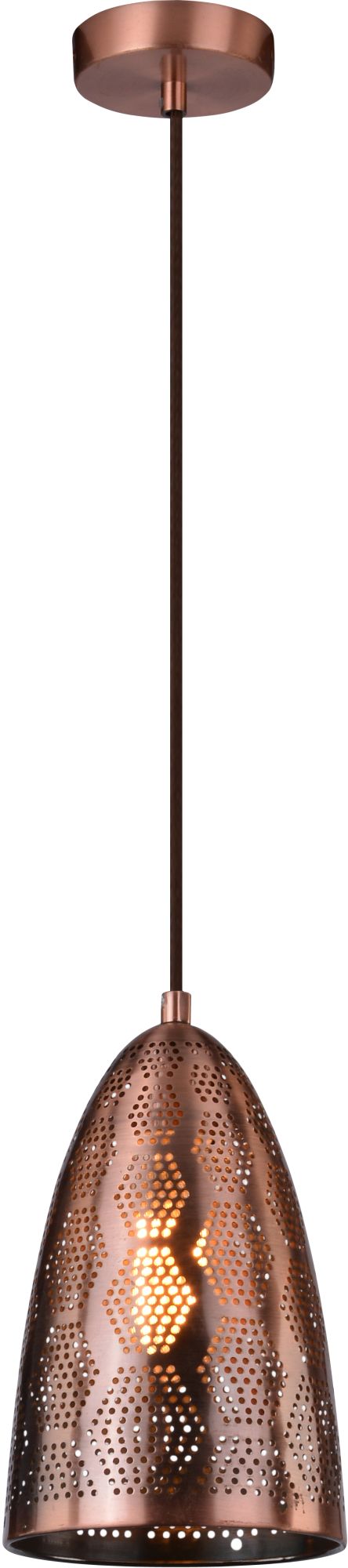 Candellux Sfinks Pendelleuchte 1x60 W kupfer 31-43313