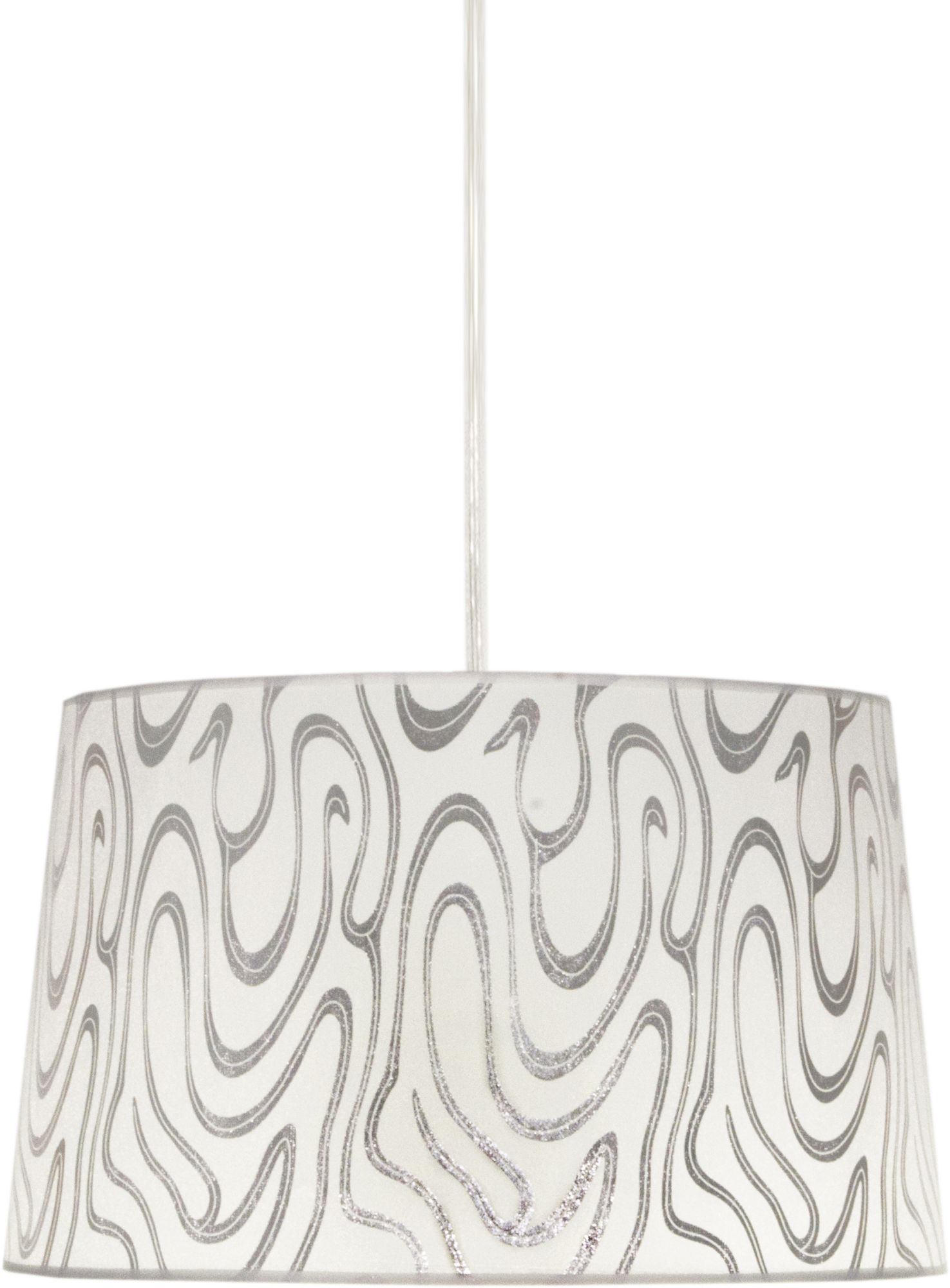 Candellux Tiger Pendelleuchte 1x60 W weiß-silber 31-94462