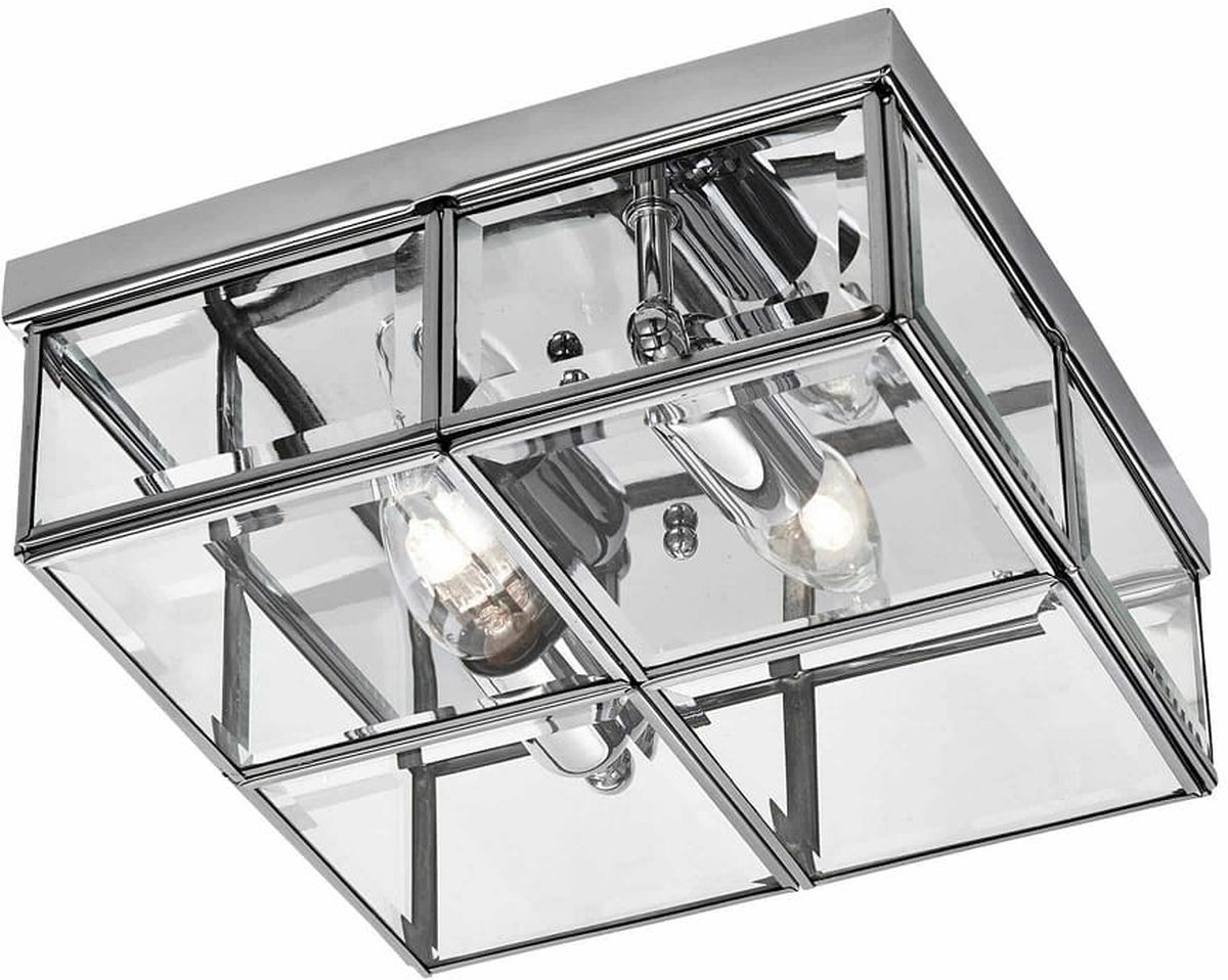 Light Prestige Monza Deckenlampe 2x40 W chrom-transparent LP-2323/2C