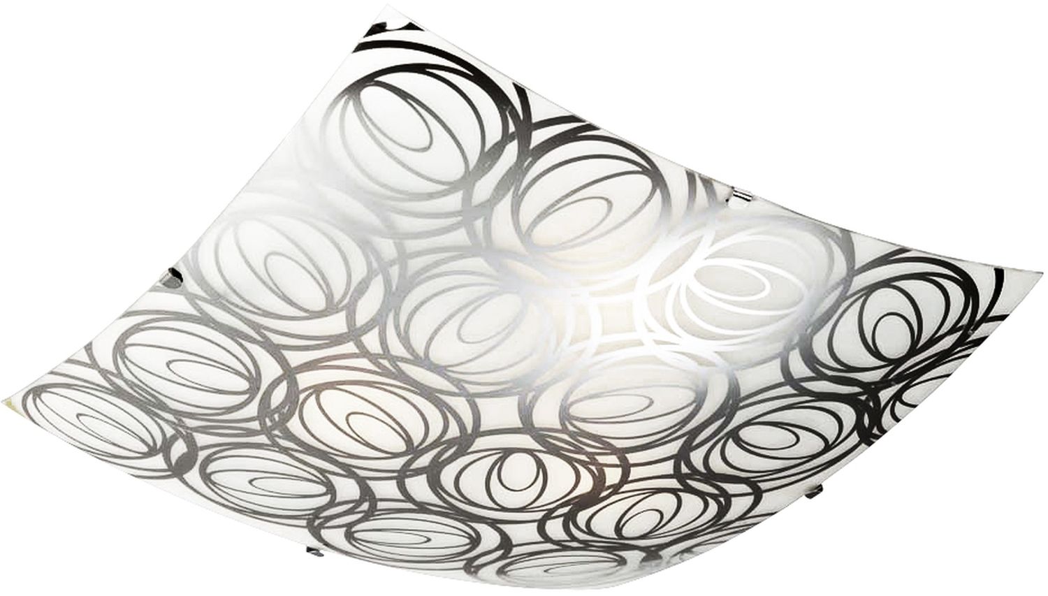 Candellux Silk Decke 1x60 W weiß-chrom 10-13064