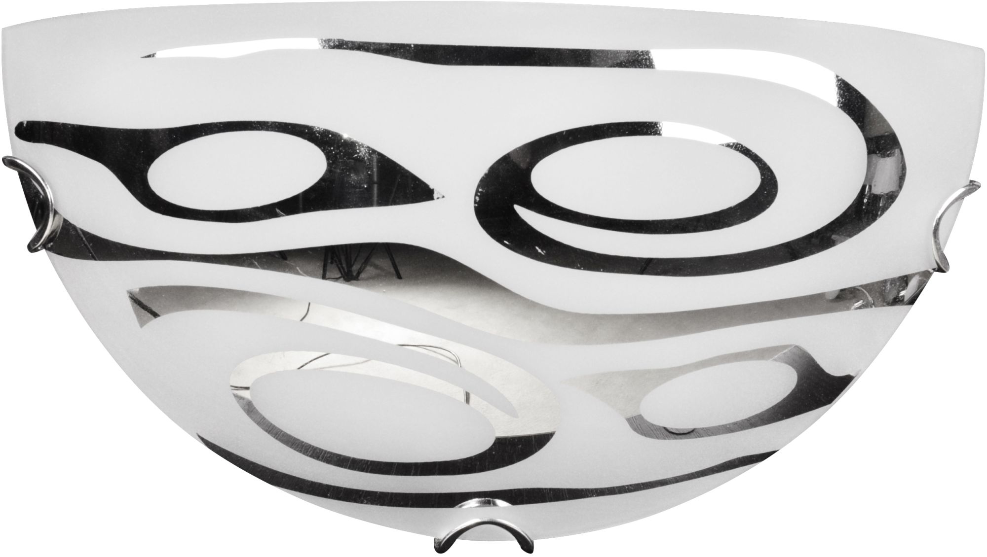 Candellux Edgar Decke 1x60 W weiß-chrom 11-09227