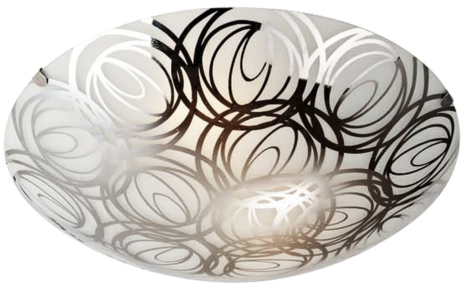 Candellux Silk Decke 1x60 W weiß-chrom 13-13071