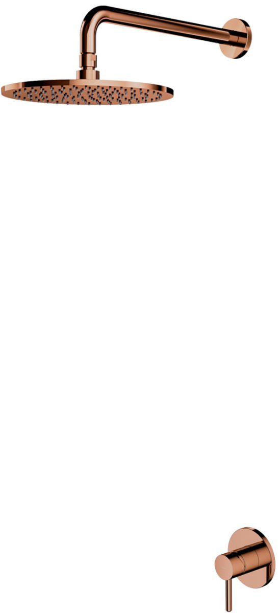 Omnires Y Duschset Unterputz mit Regenbrause kupfer SYSY36CP