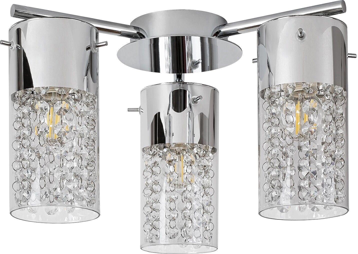 Rabalux Niagara Deckenlampe 3x40 W chrom-transparent 2195