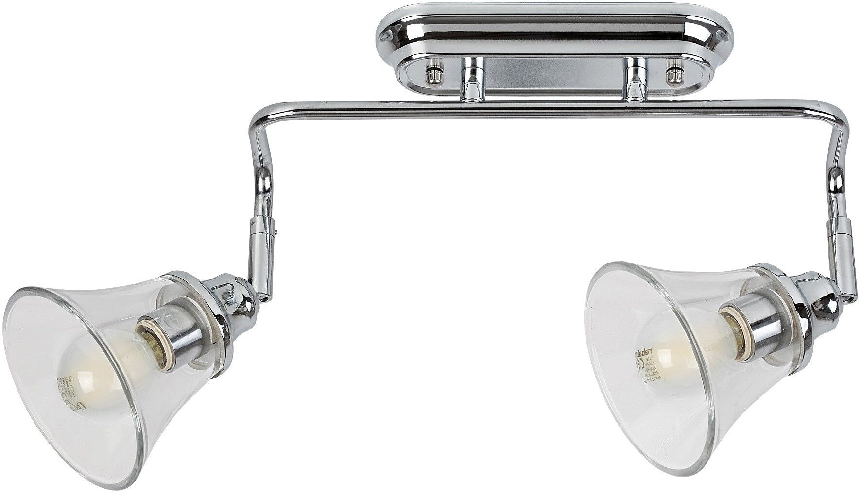 Rabalux Antoine Leuchter 2x40 W chrom-transparent 3208