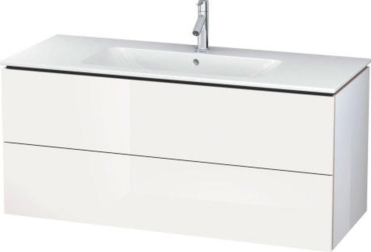 Duravit L-Cube Kabinett 122x48.1x55 cm Unterschrank hängend weiß LC624308585